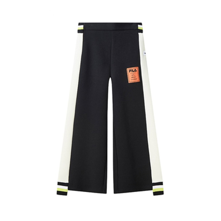 FILA x MIHARA 女装 街头潮阔腿休闲裤 F71W118605F