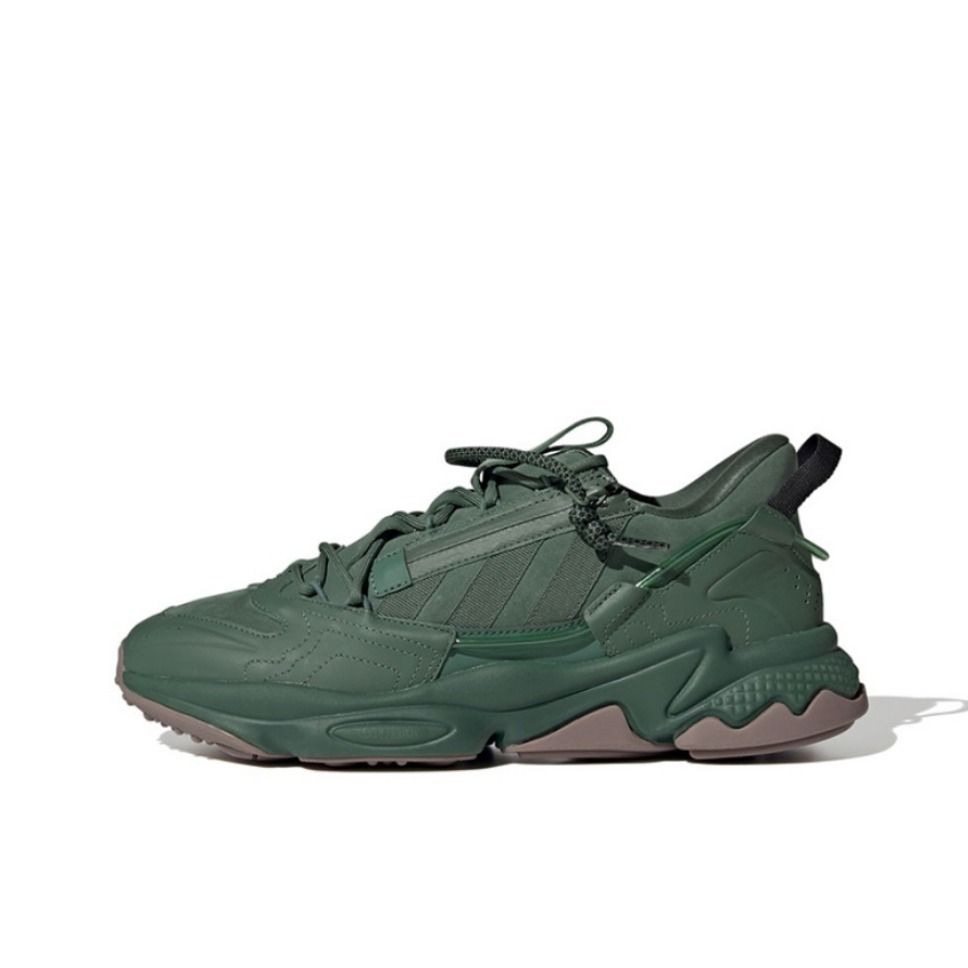 推荐商品：adidas Originals Ozweego 耐磨透气 百搭简约 舒适时尚 缓震 复古运动 网面 老爹鞋 深绿