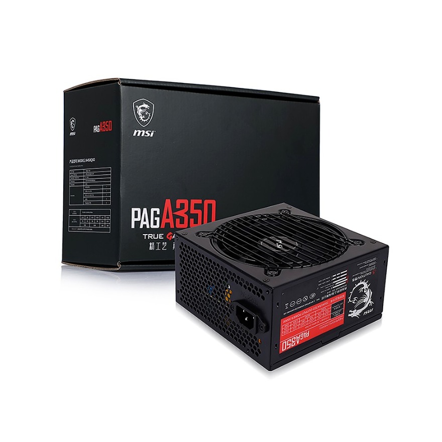 MSI/微星 PAG A350 額定350W 臺(tái)式機(jī)主動(dòng)式主機(jī)電源