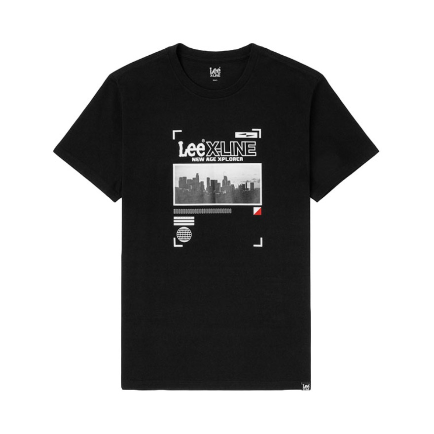 Lee X LINE 照片印花圆领短袖T恤 男女同款 L438104LE