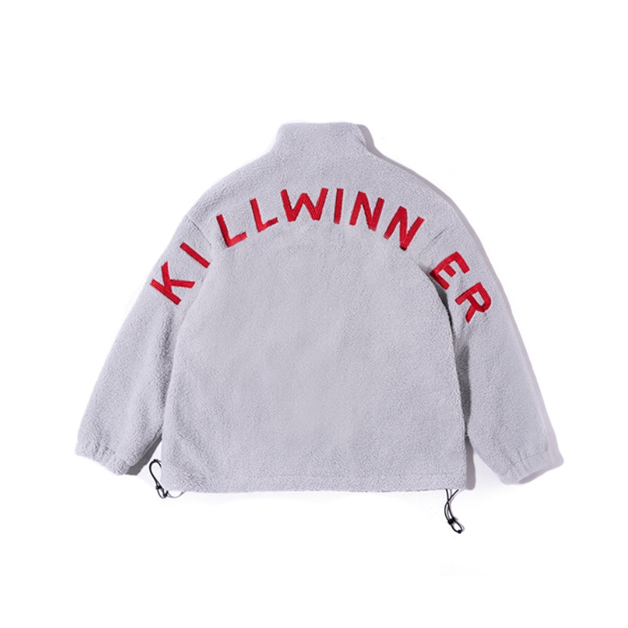 killwinner 羊羔絨連肩外套復(fù)古寬松保暖夾克 男女同款