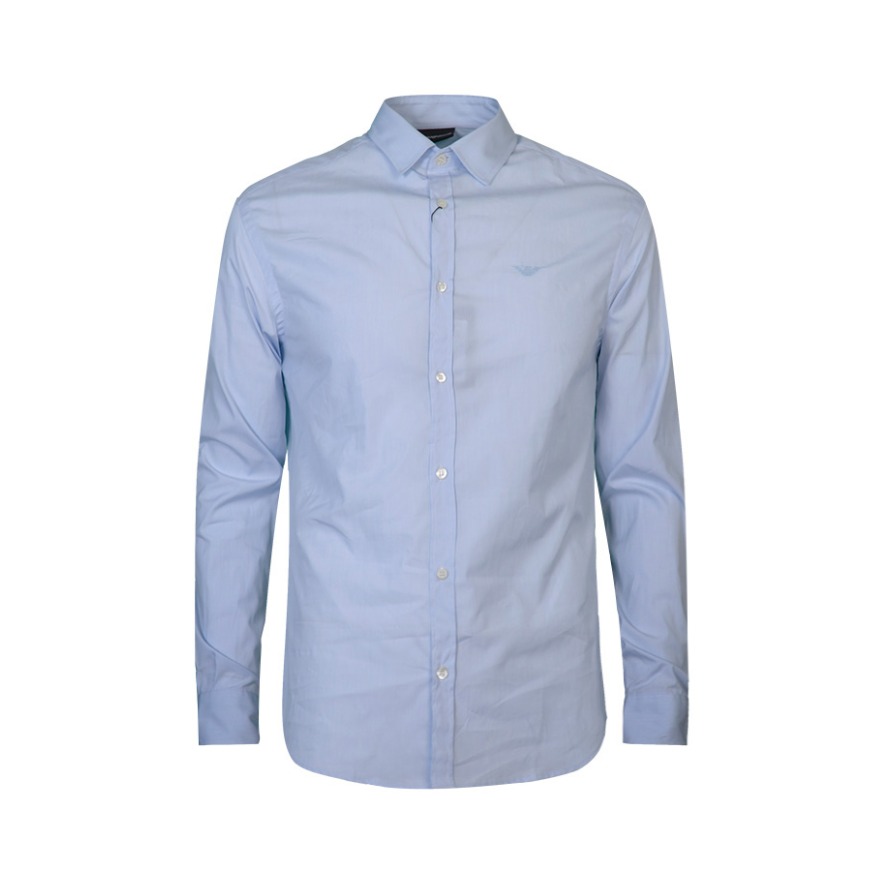 Emporio Armani EA长袖格子衬衫 男女同款 8N1C75
