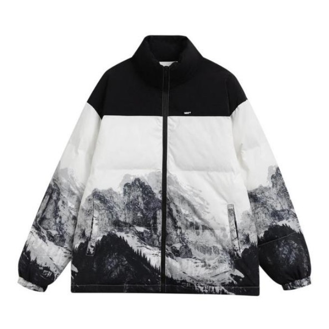 WUT 艺术家联名款雪山满印棉服 男女同款