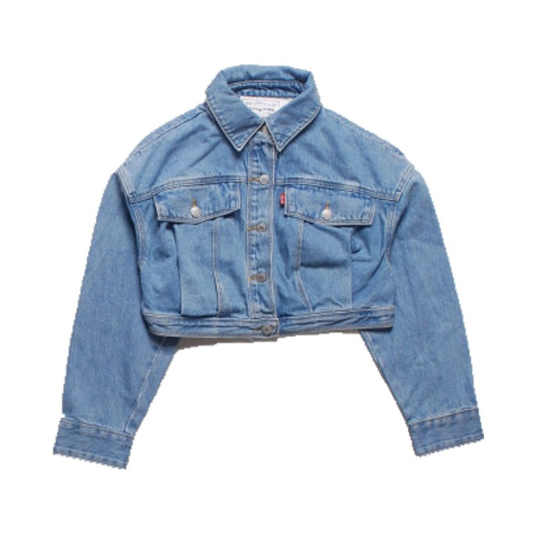 Levi's 女装 休闲短款牛仔夹克 74954-0000