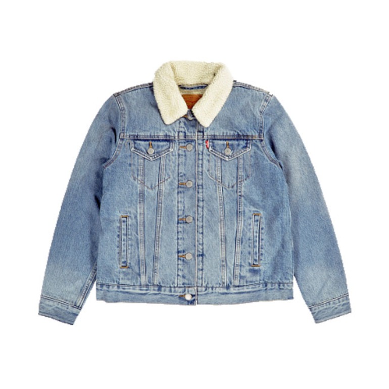 Levi's 女装 羊羔绒牛仔夹克 19736-0000