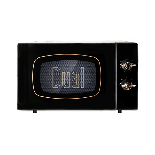 推荐商品：DUAL 复古微波炉烤箱一体家用小型迷你平板光波炉不锈钢 DIK55