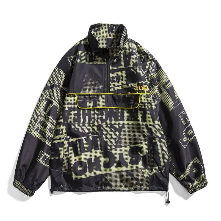 FORHUG 马赛克印花刺绣夹克外套 男女同款 FHHO-073