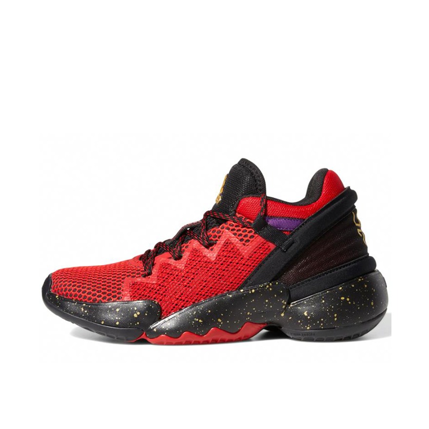 推荐商品：adidas D.O.N. Issue 2 米切尔2代 篮球鞋 减震透气防滑耐磨实战 GS/红色/黑色/紫色