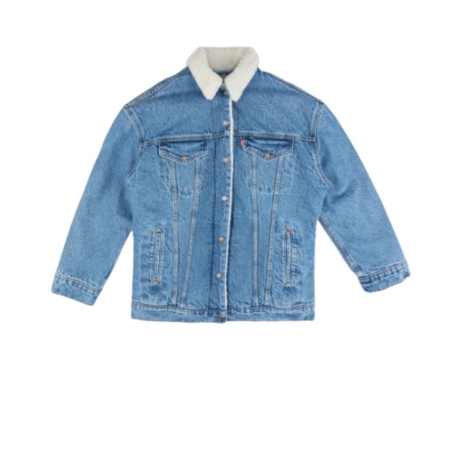 Levi's 女装 仿羊羔毛牛仔夹克 72867-0003
