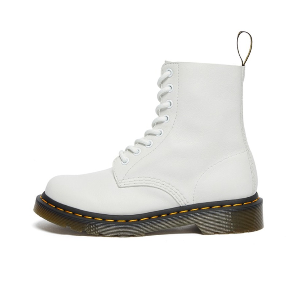 推荐商品：Dr.Martens 马汀博士 1460 英伦风 复古时尚 软皮光面 舒适保暖 百搭休闲 马丁靴 白色/荔枝纹