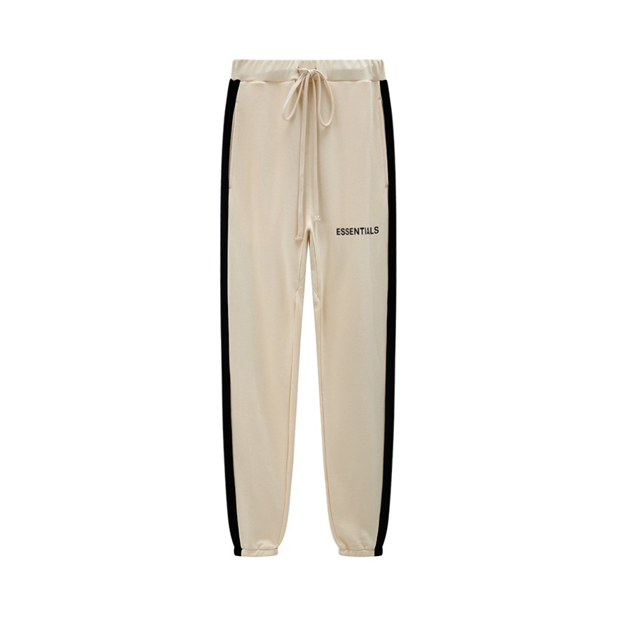 FOG Fear Of God Essentials 基础标语字母抽绳加绒卫裤长裤 男女同款