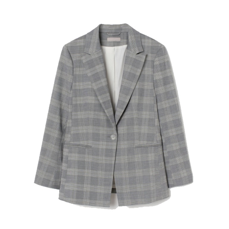 H&M 女装 单排休闲修身西装 0932013