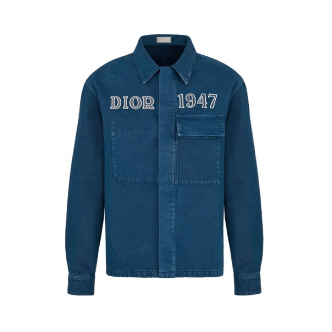 Dior 刺绣Logo牛仔外套 男女同款