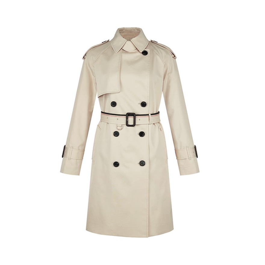 hazzys 中长款英伦风衣 男女同款 ASWSH09AH09