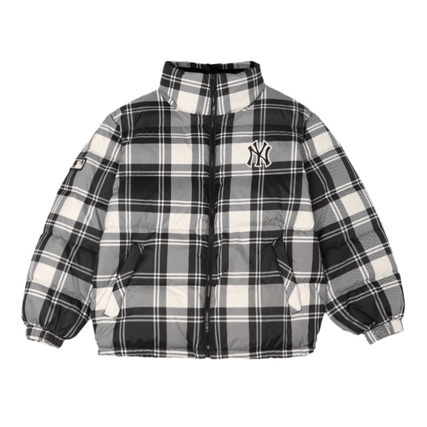 MLB 格子拼接羽绒服 男女同款 31DJP1