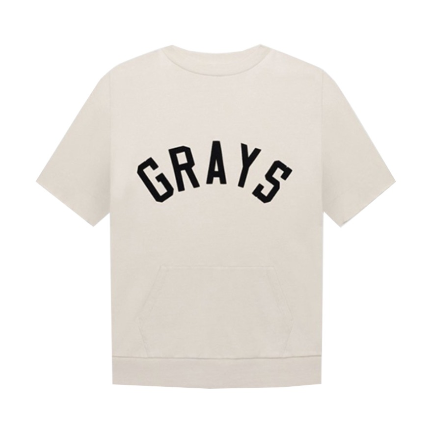 Fear of God the-seventh-collection 第七季圆领短袖T恤 Grays 3/4 Sleeve 男女同款