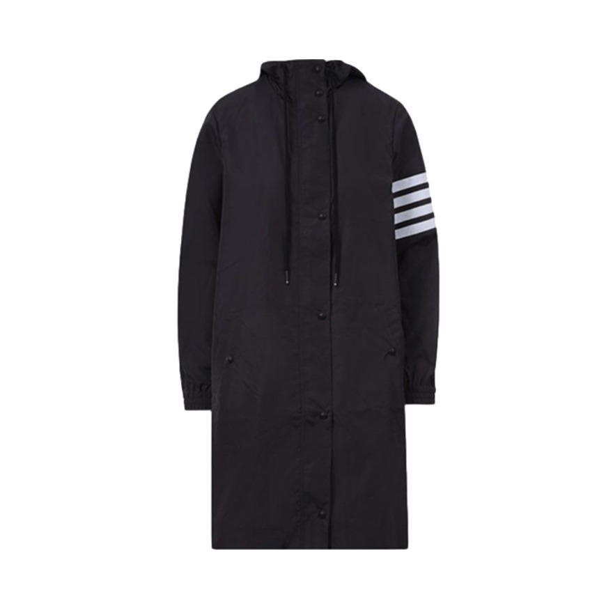 Thom Browne 黑色棉质连帽大衣 男女同款 FJT144A-06230-015-M