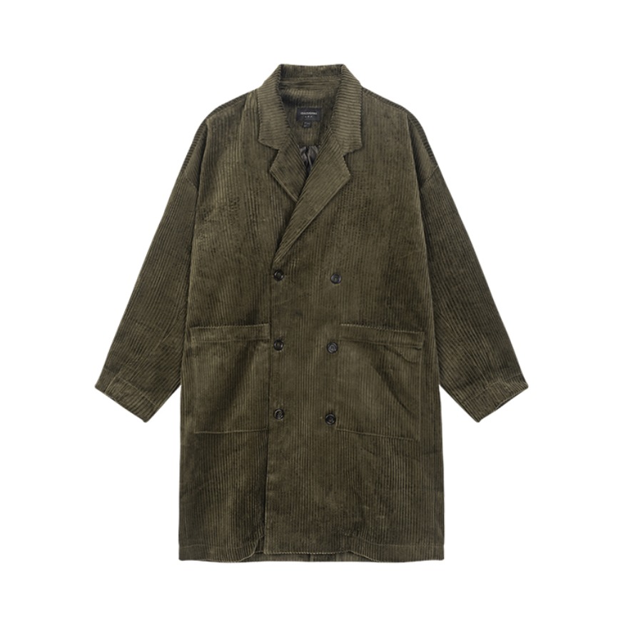 Bosie Agender 灯芯绒中长款休闲夹克 男女同款 1150306023264L