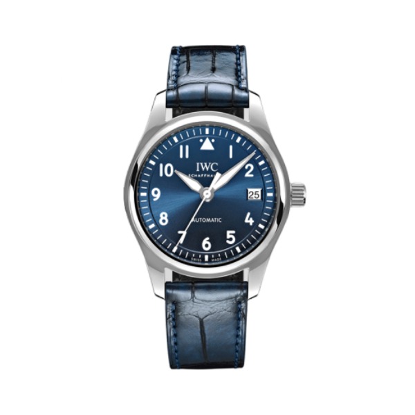 IWC/万国 飞行员系列 鳄鱼皮表带精钢表壳自动机械机芯腕表 IW324008
