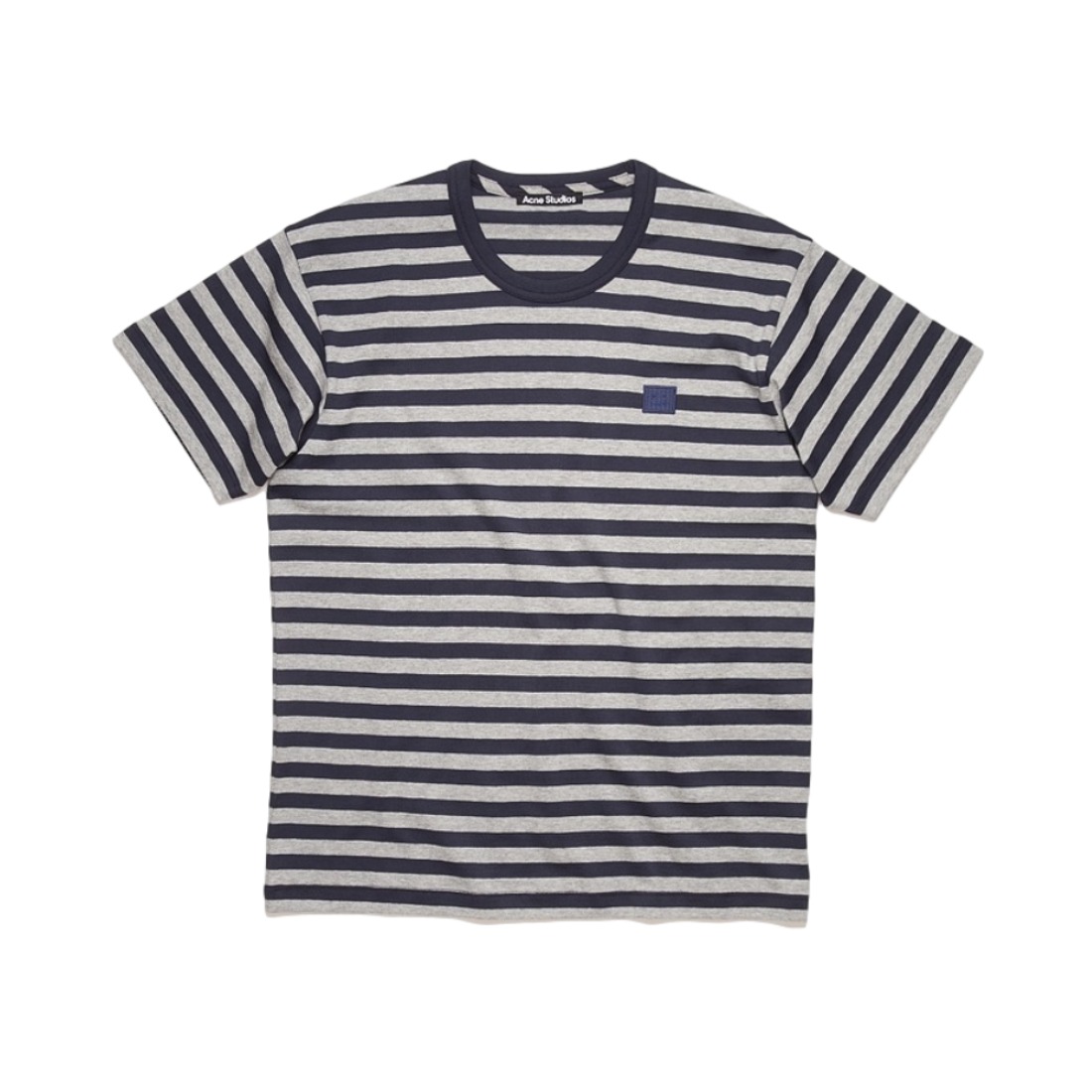 Acne Studios Face休闲百搭条纹笑脸 T恤 男女同款 CL0086-BG3