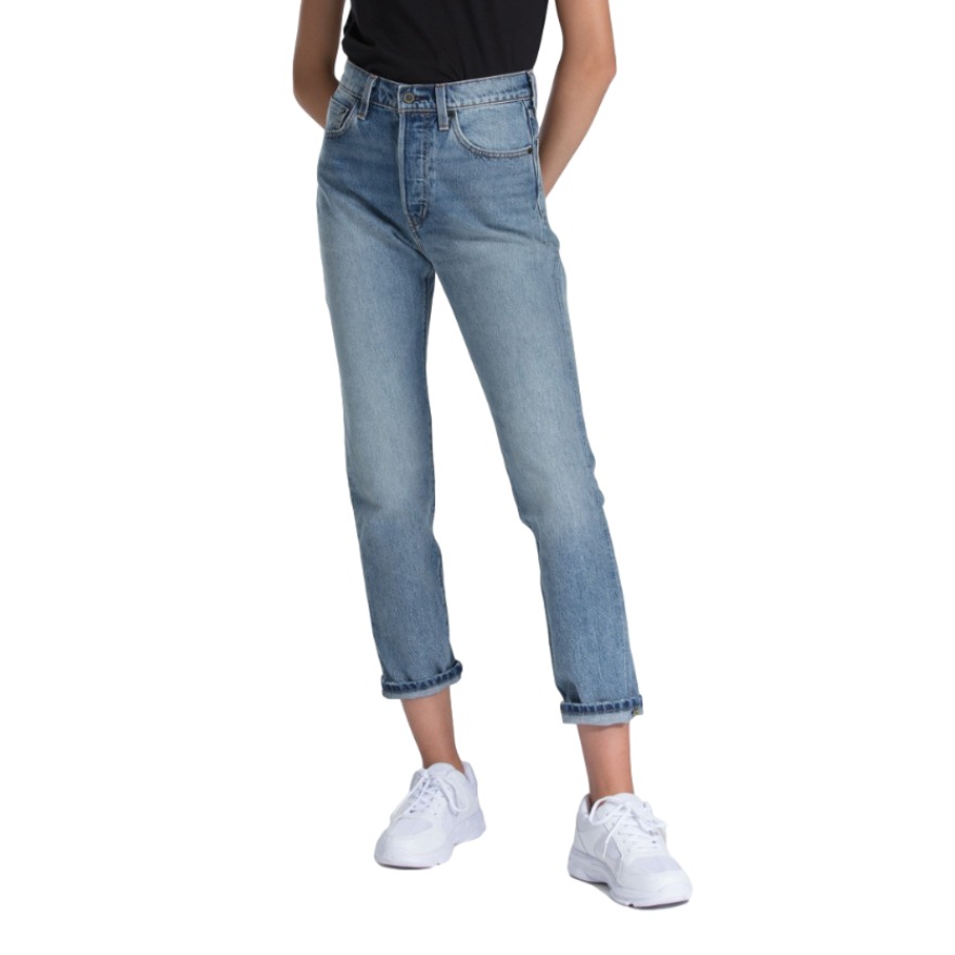 Levi's 女装 直筒浅色牛仔裤 12501-0338
