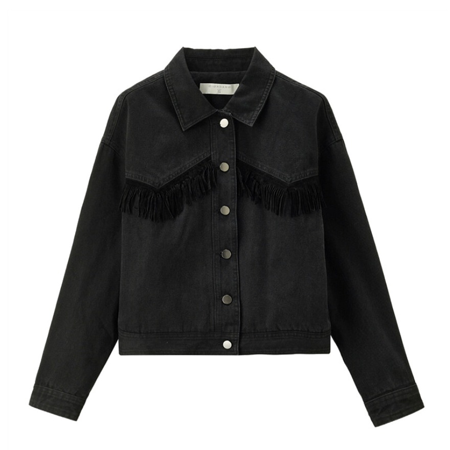 Giordano 翻领牛仔夹克 男女同款 18370004