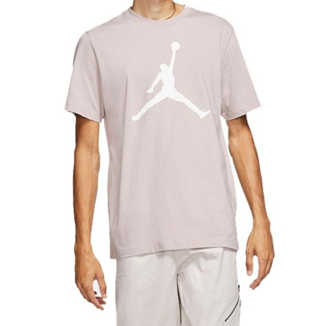 【张艺兴同款】Jordan Brand Jumpman大Logo合身吸湿排汗纯棉套头圆领直筒短袖T恤 CJ0921
