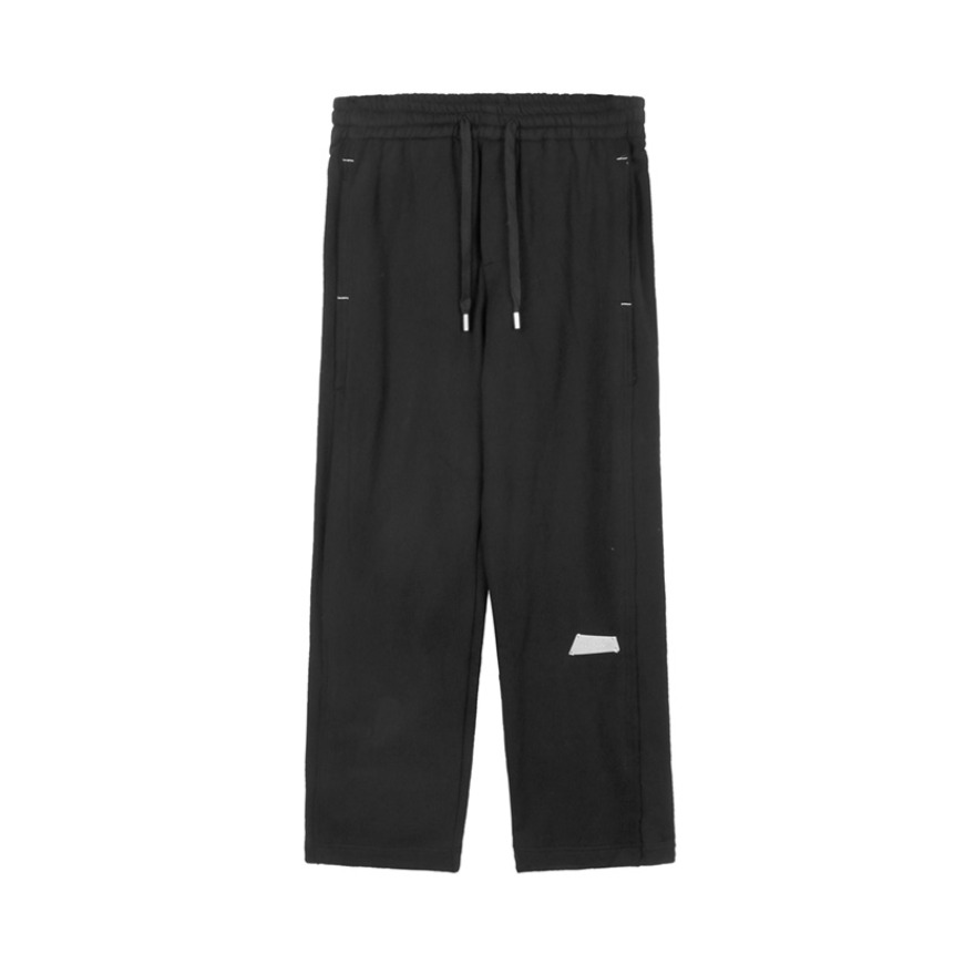 BLUELANDINC 拼接抽绳直筒卫裤 男女同款 BL-21CK425