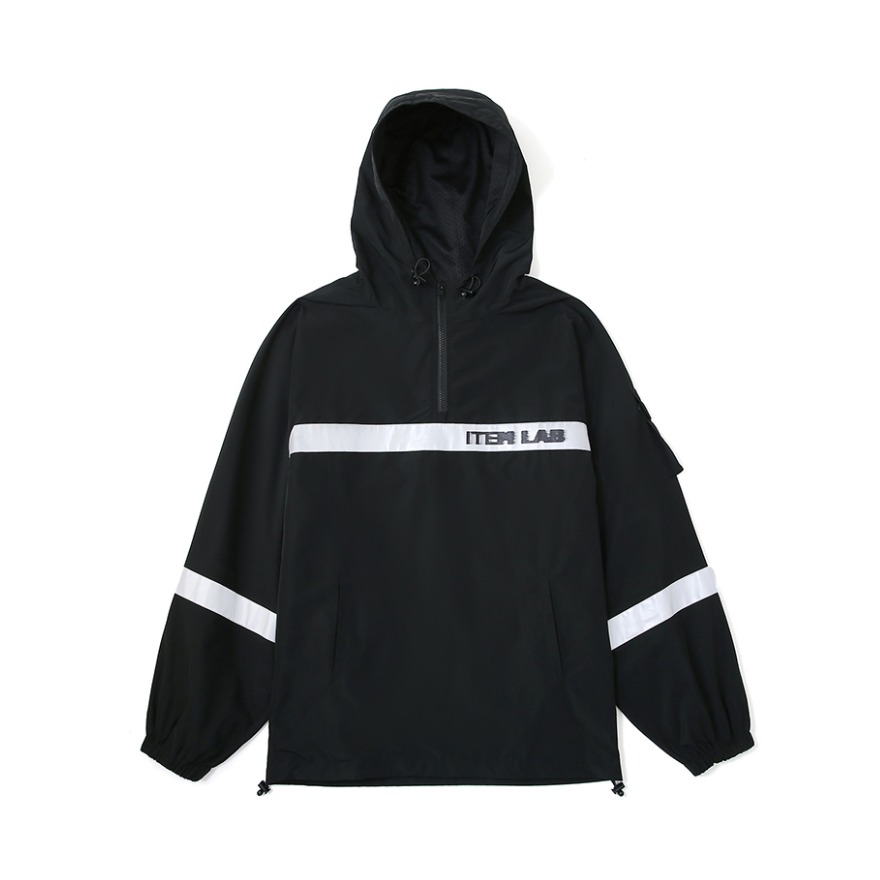 ITEMLAB 机能尼龙反光连帽冲锋外套 男女同款 Z191FJ0355
