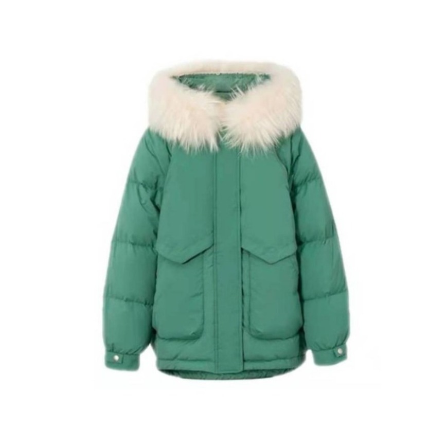 éifini/伊芙丽 大毛领宽松韩版羽绒服 女装 1B9982001