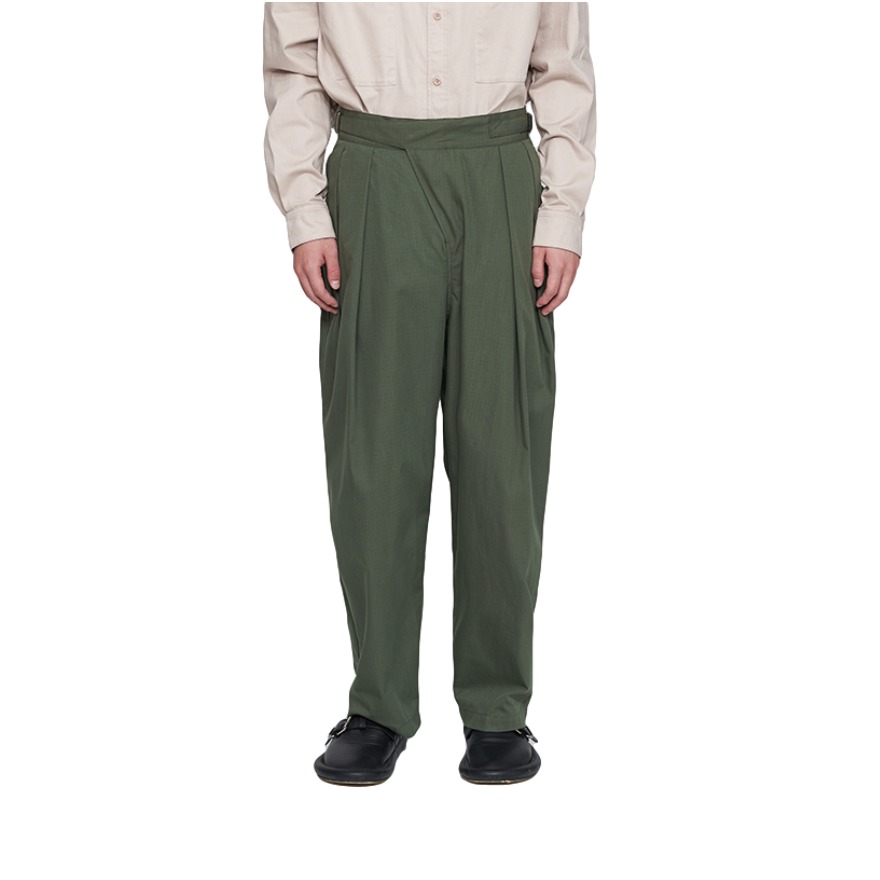 KYLINCC 廓形五分格纯色休闲长裤 KY203301