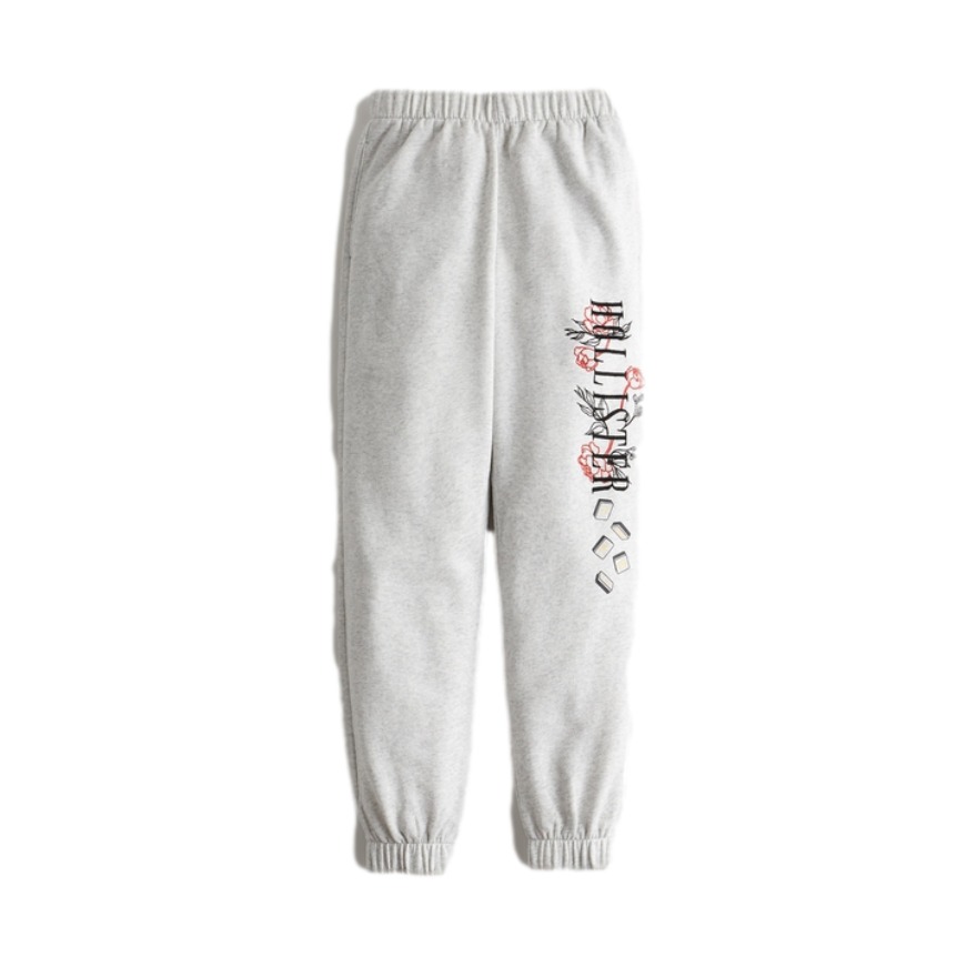 Hollister 高腰老爹款慢跑休闲裤 女 308228-1