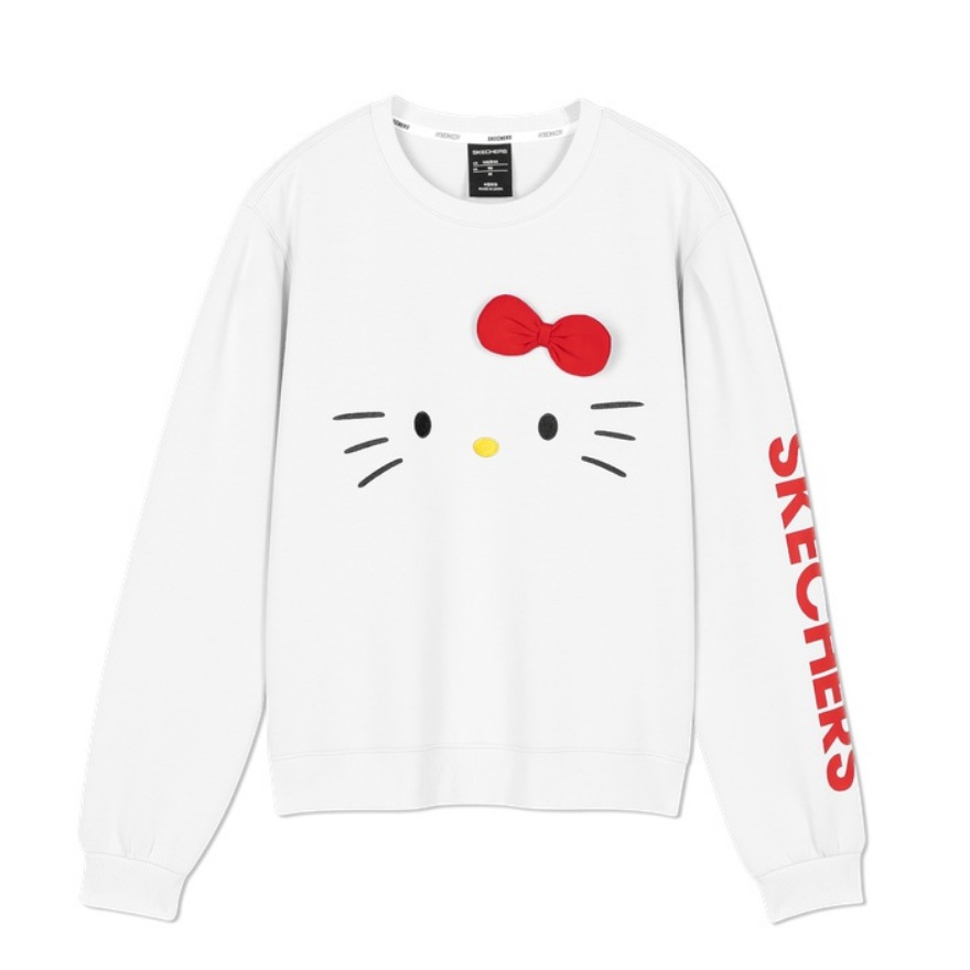 Skechers X Hello Kitty 运动休闲套头卫衣 男女同款 L420W091