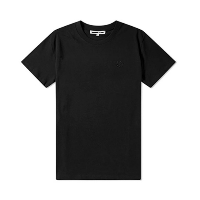 Alexander McQueen 刺绣棉质飞燕造型短袖T恤 男女同款 277605-RMT74