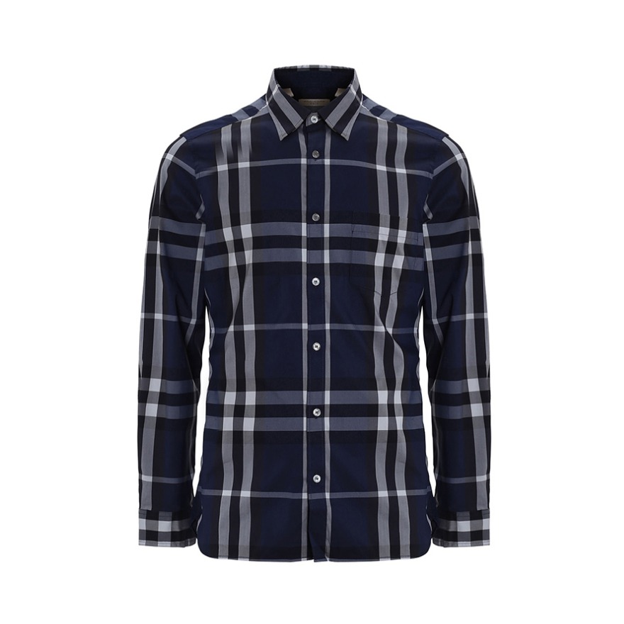 Burberry/博柏利 格纹单排扣长袖衬衫 男女同款 3983541