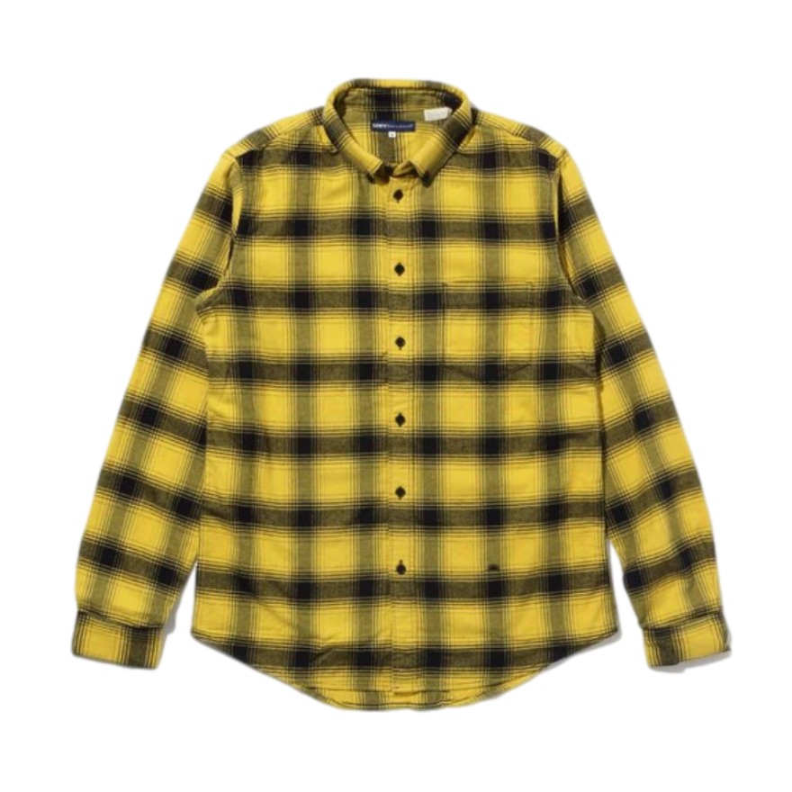 Levi's 黄黑格子休闲衬衫 男女同款 26454-0067