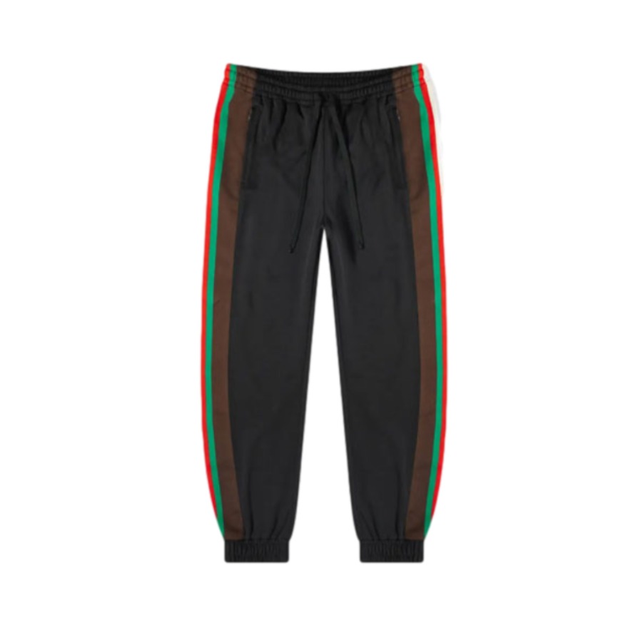 Gucci/古驰 针织侧饰条纹反光休闲长裤 男女同款 615179-XJCFQ-1060