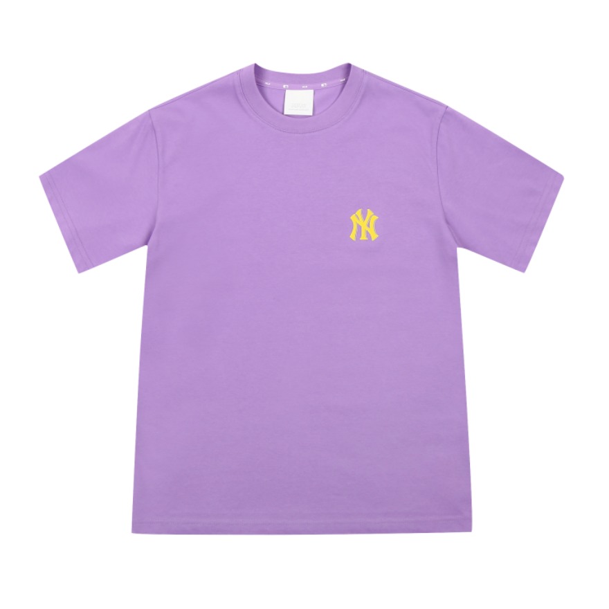 MLB 新款立体字母小标圆领短袖T恤 男女同款 31TS11