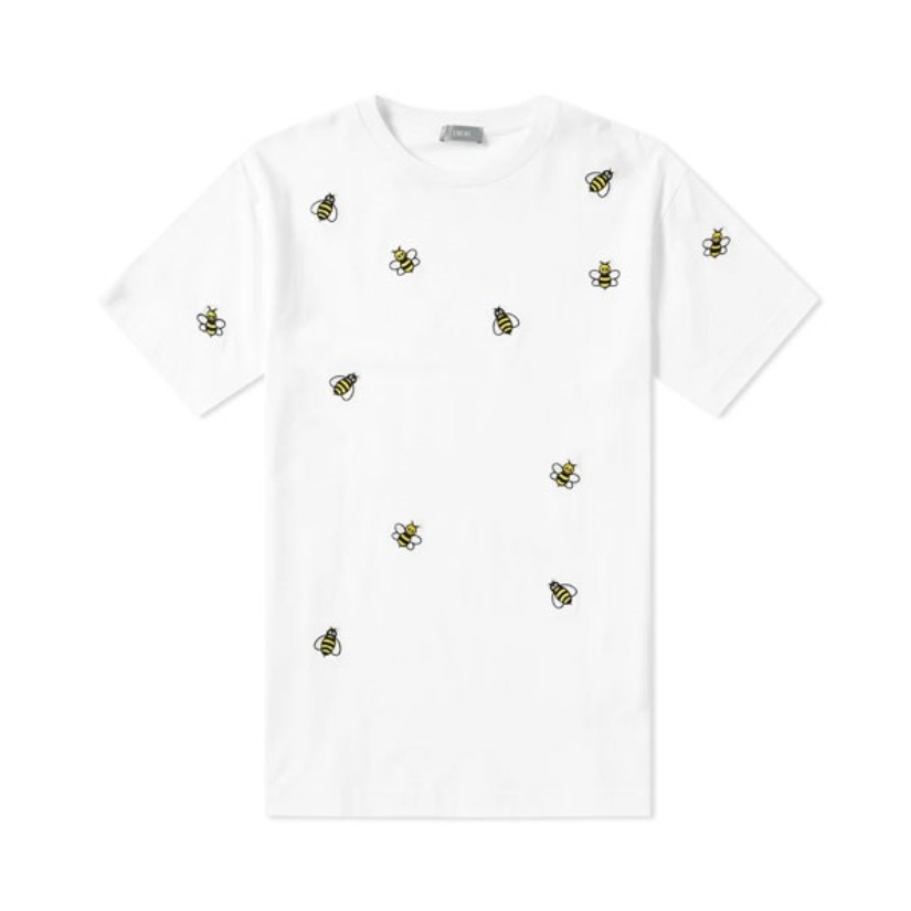 Dior/迪奥 x KAWS 联名款 满蜜蜂刺绣短袖T恤 男女同款