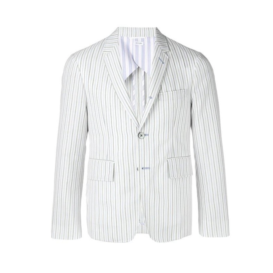 Thom Browne 格纹西装外套 男女同款 MJU426G-04356-450