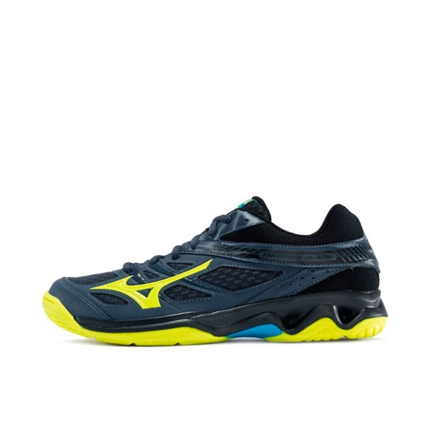 推荐商品：Mizuno/美津浓 Thunder Blade 耐磨透气 排球鞋 藏青/黄色