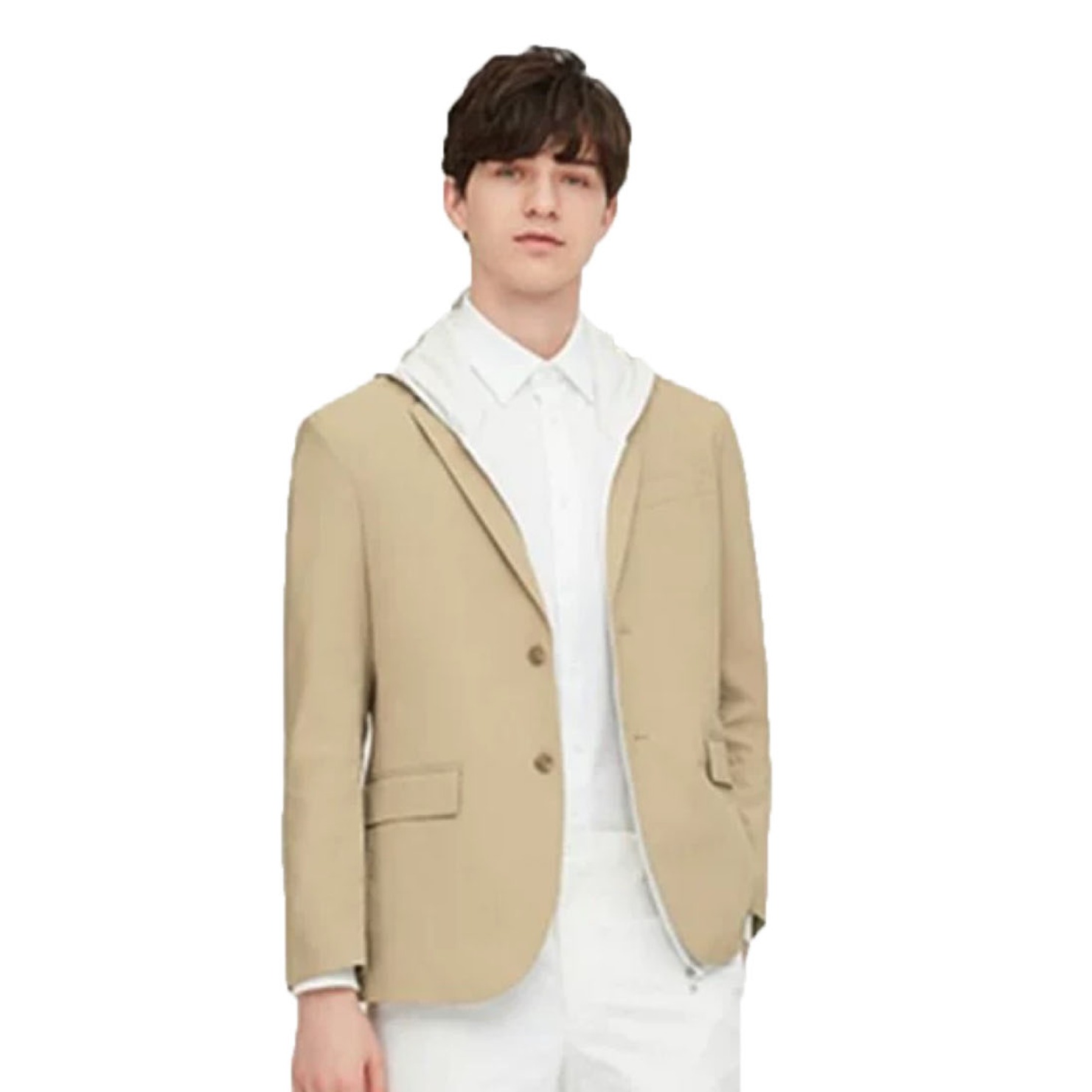 优衣库UNIQLO 弹力长袖单排扣夹克 425042