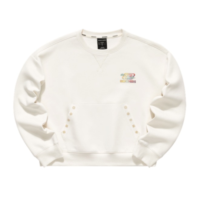 Skechers 女装 平安新年系列针织插袋套头衫圆领套头卫衣L121W002