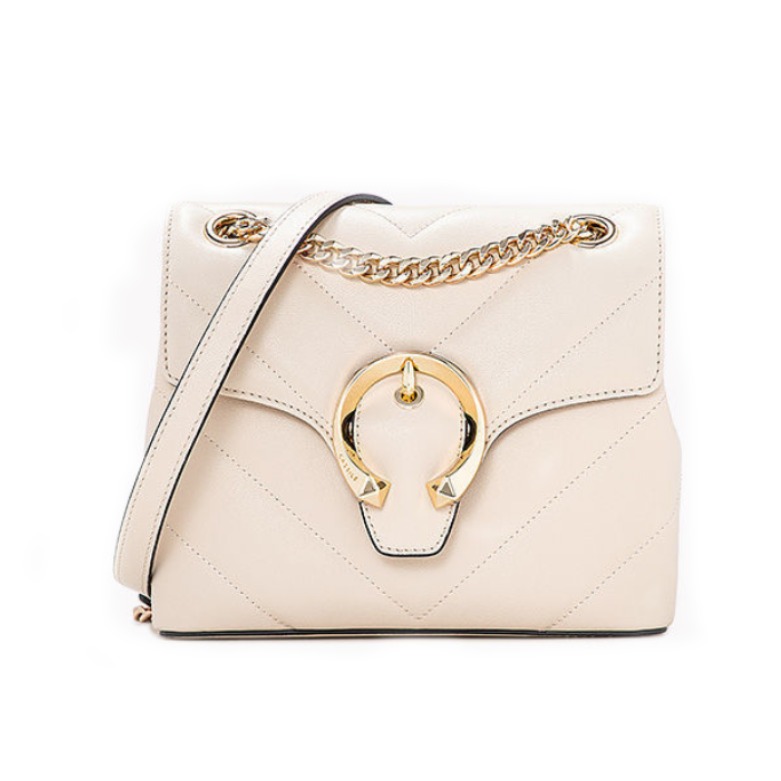 cassile/卡思乐  牛皮女包包小香风迷你链条斜挎百搭单肩包