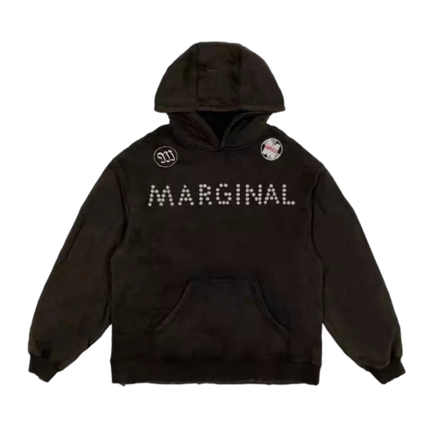 MRGS 刺绣印花宽松连帽卫衣 男女同款 mrgs-0100