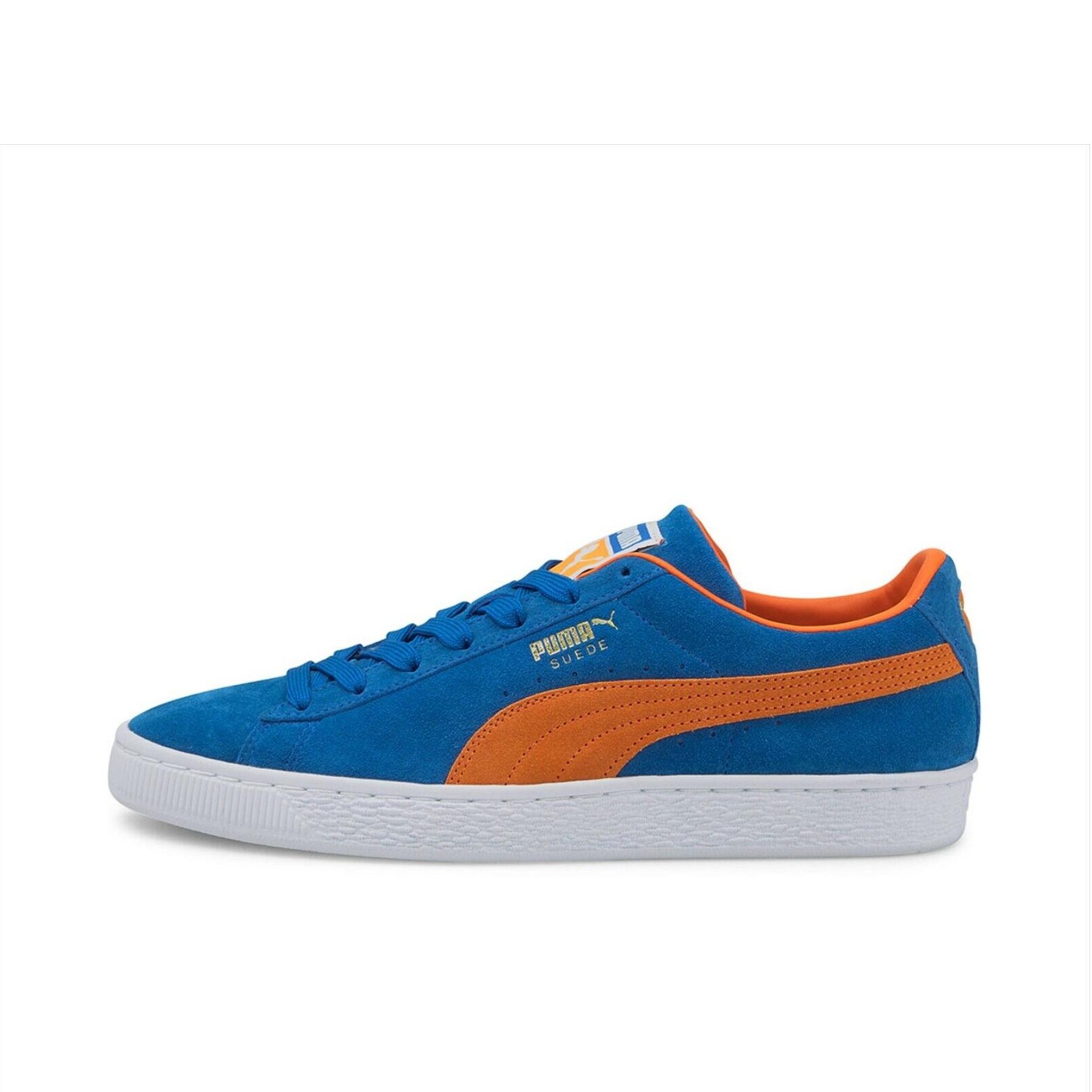推荐商品：Puma/彪马 Suede Classic 面包鞋 板鞋 舒适百搭防滑耐磨轻便透气复古低帮圆头 深蓝橘