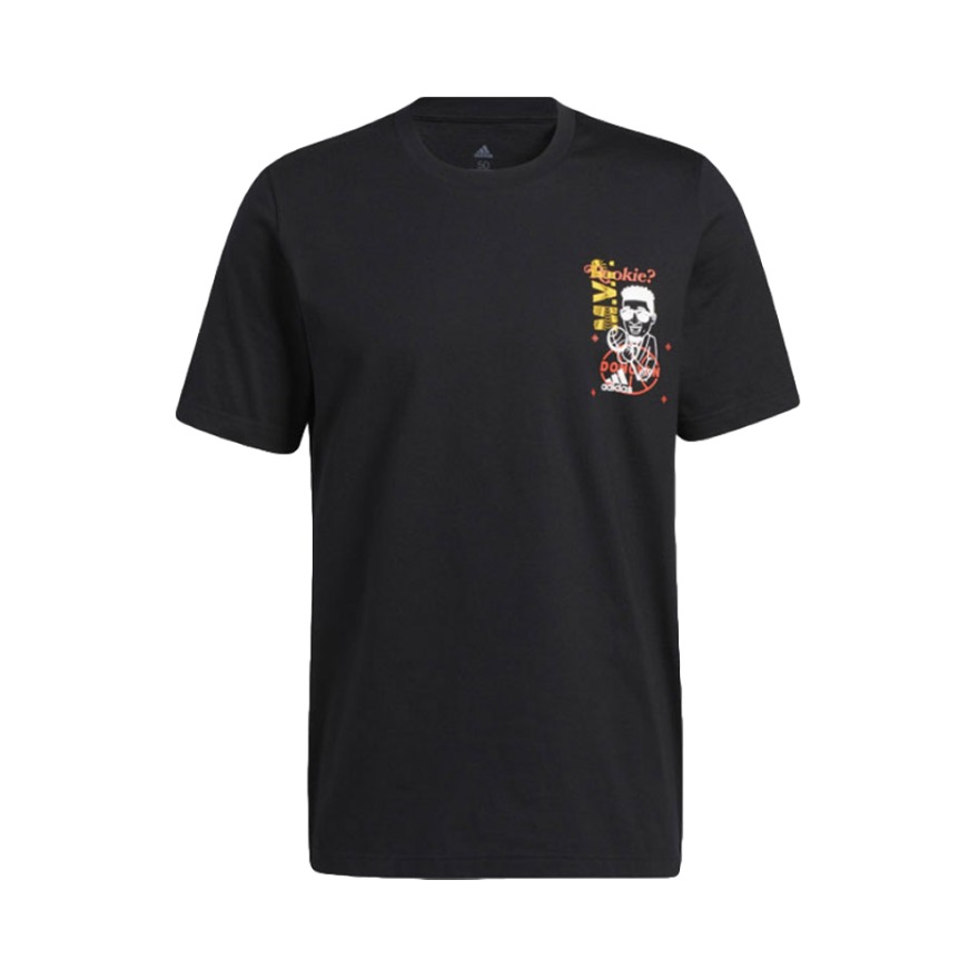 adidas 篮球米切尔印花圆领短袖T恤 男女同款 GP3437