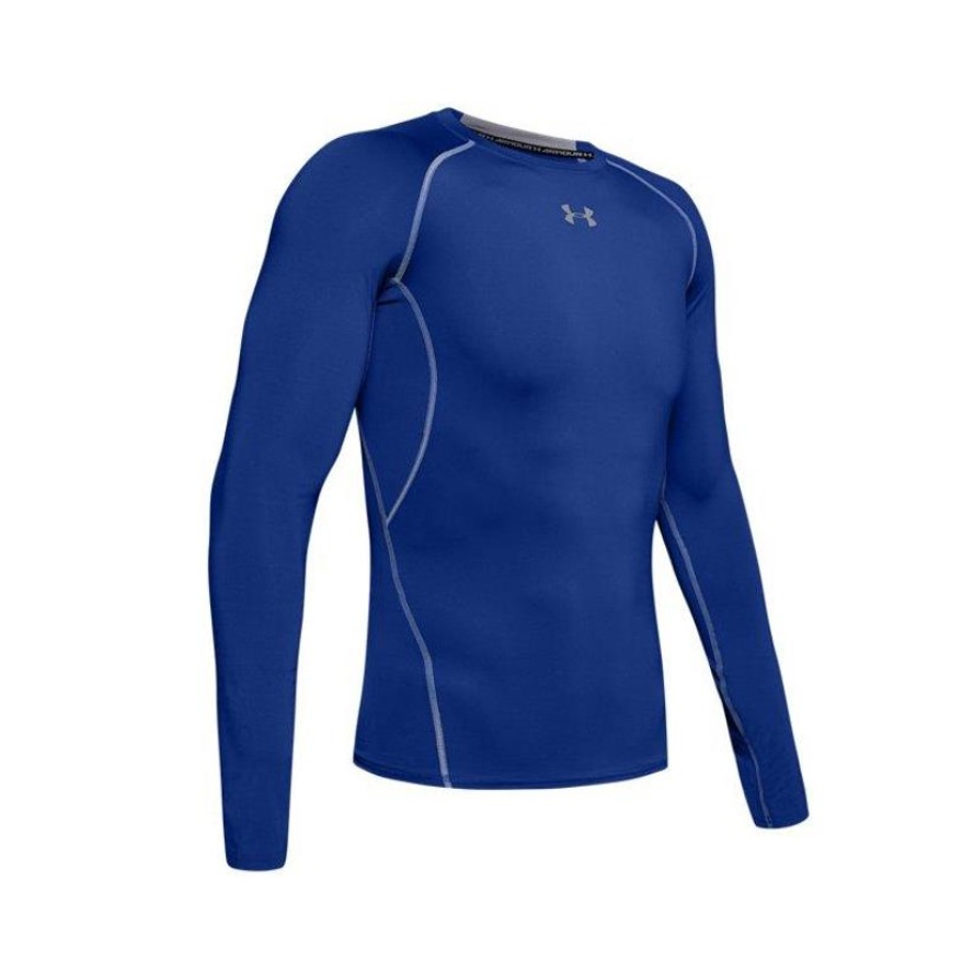 【艾克里里同款】Under Armour 跑步健身训练透气强力伸缩型速干圆领长袖紧身衣HeatGear LS 男女同款 1257471
