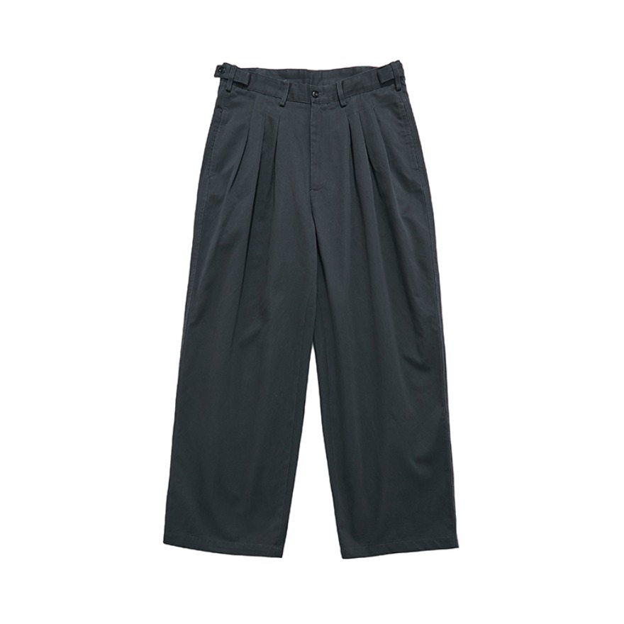 NEVERSEEZ 日系打褶阔腿休闲裤