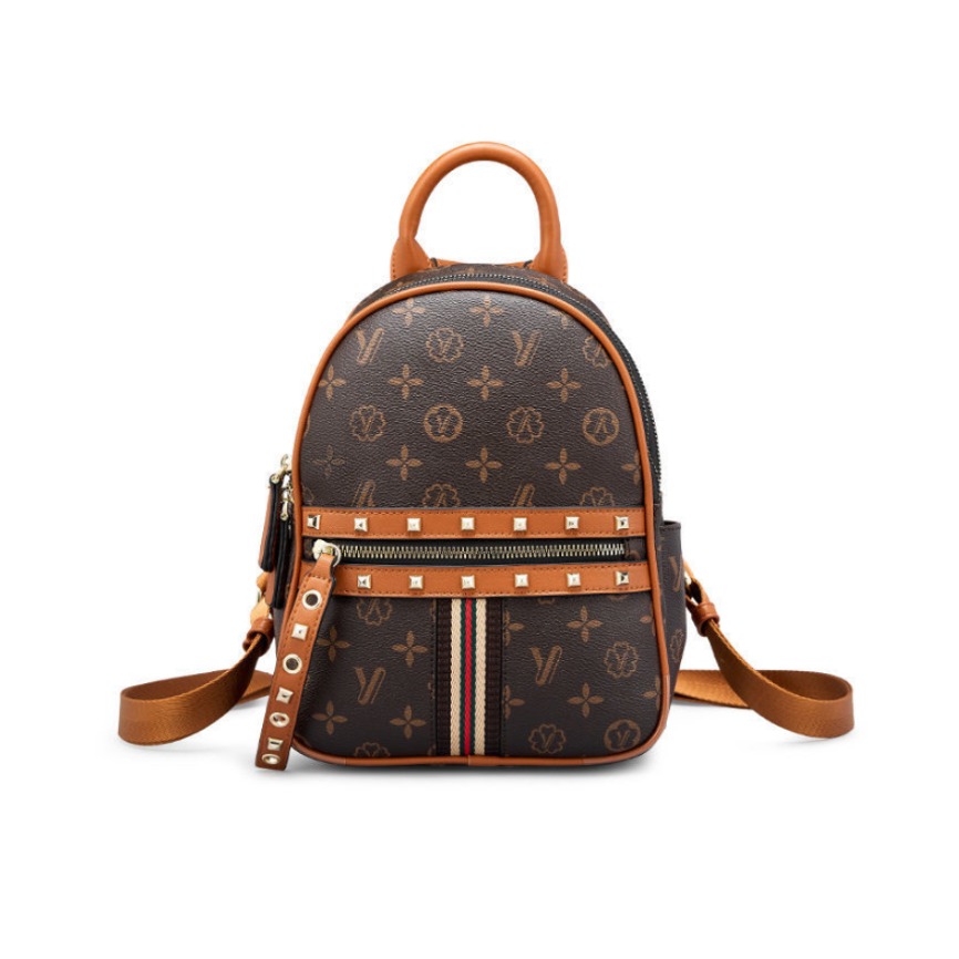 Yearcon/意尔康 时尚双肩包女百搭旅行包个性复古背包